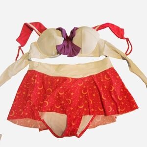 Sailor Moon (Sailor Mars) Hot Topic Bikini Set, Size 0X